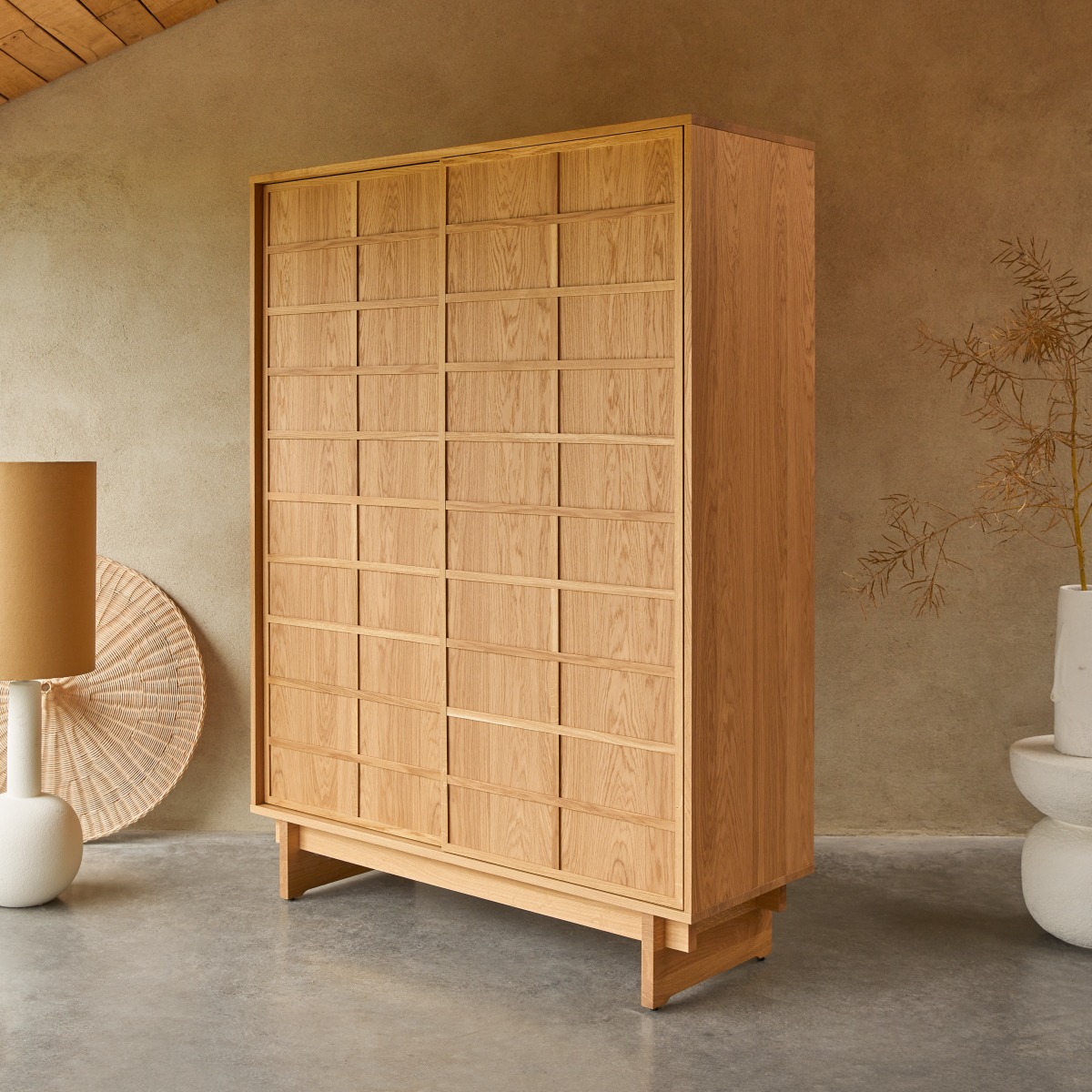 Armoire en Chêne massif, MIU naturel, TIKAMOON