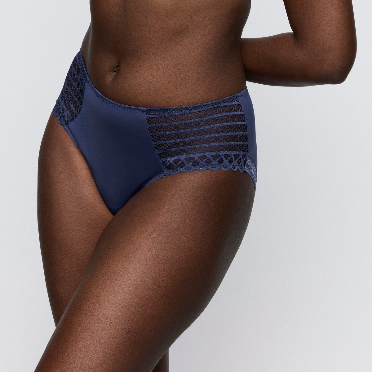 Slip taille haute TWIST SIDE bleu - indigofera, PRIMADONNA