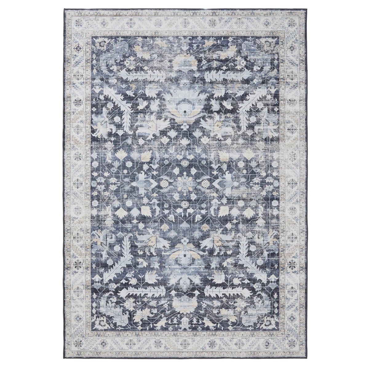 Tapis lavables GEORGE bleu, BENUTA