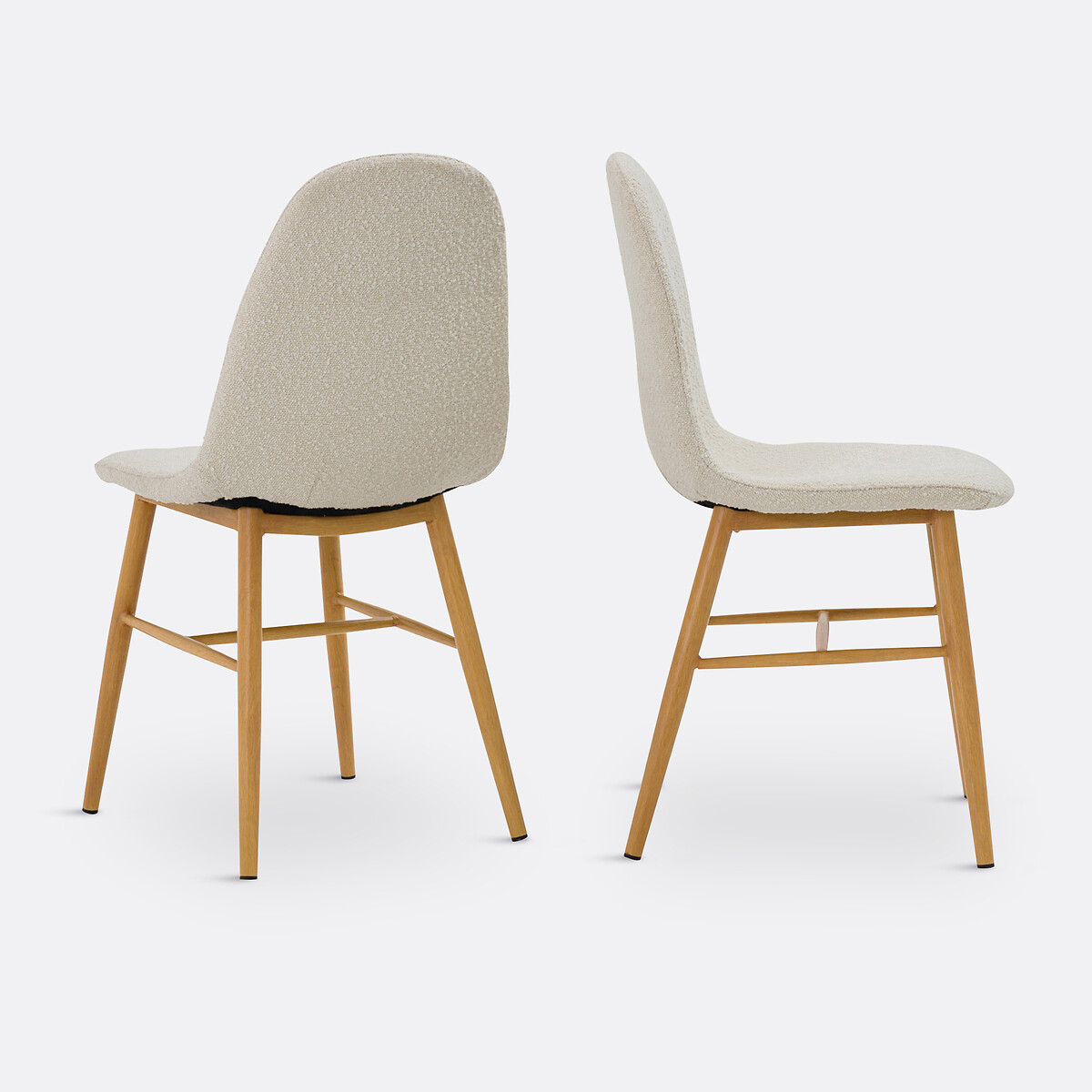 Set of 2 Polina Boucle Dining Chairs ecru , LA REDOUTE INTERIEURS