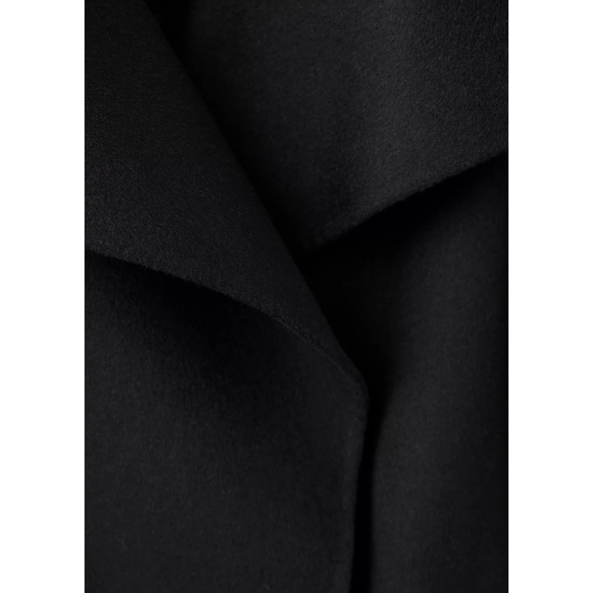 Manteau laine fait à la main ceinture noir, MANGO