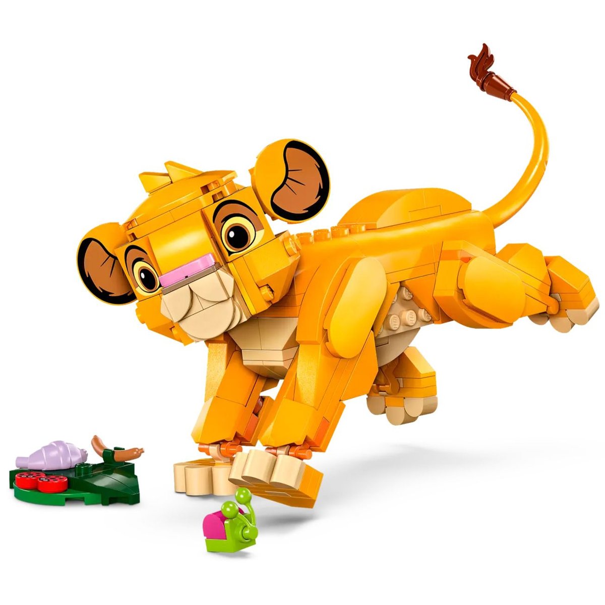 LEGO Disney - Simba, le lionceau du Roi Lion - Set de construction 43243 orange, LEGO