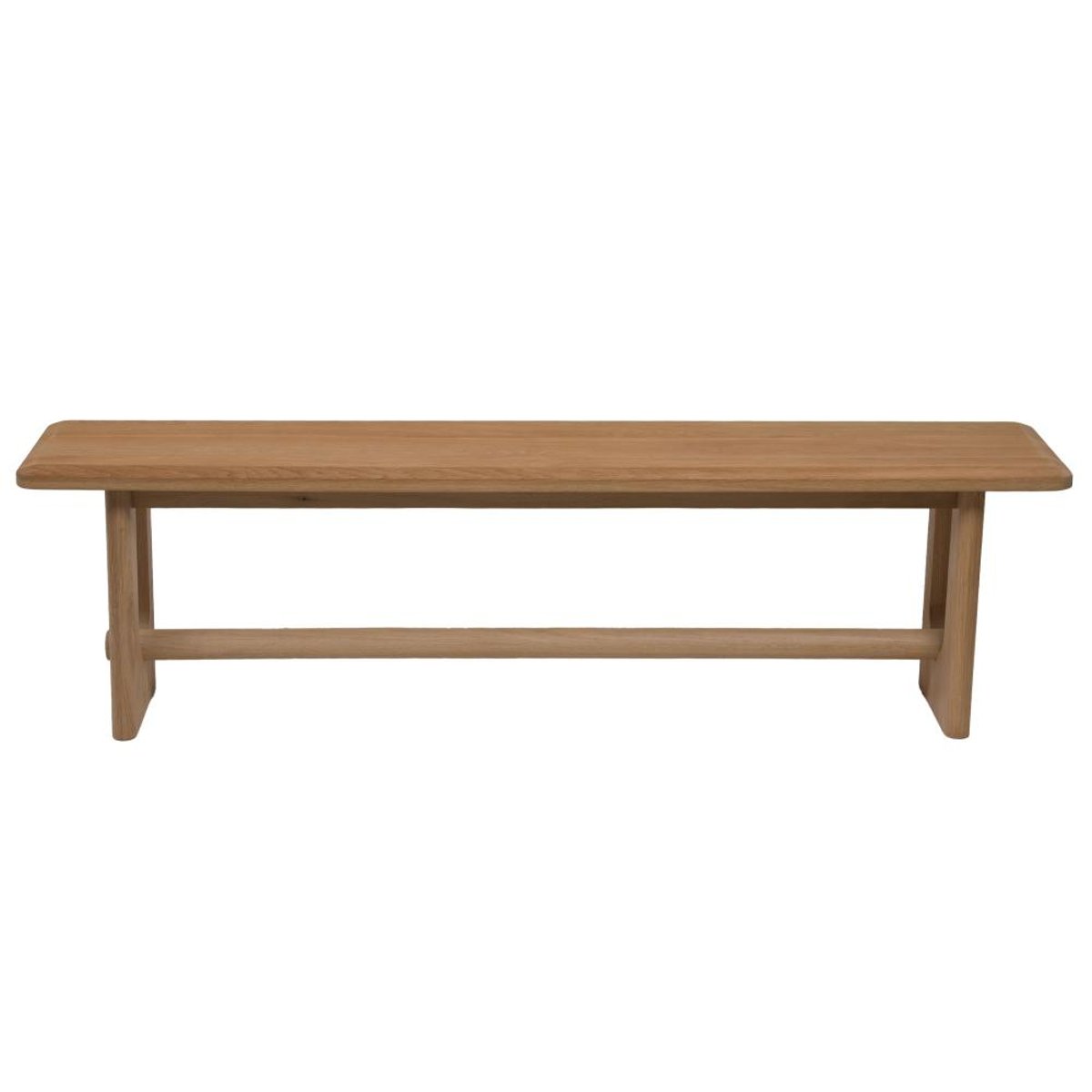 Banc en chêne L160 cm Edwin marron, AMADEUS