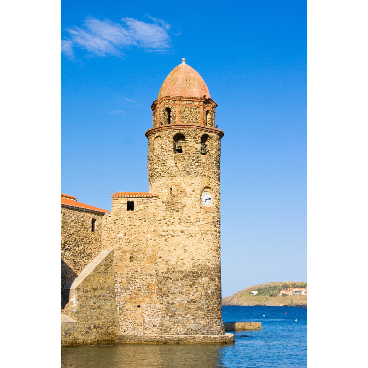Tableau Mural Clocher De Collioure ARCHITECTURE tableaux sur toile-bleu, CEANOTHE