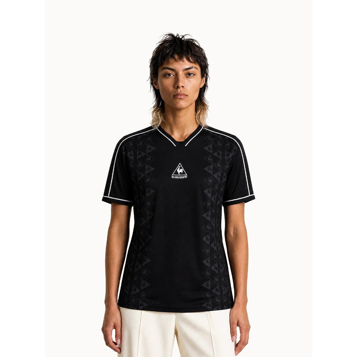Maillot de foot relax VILLAGE DES NATIONS black, LE COQ SPORTIF
