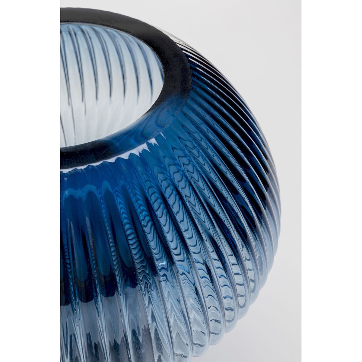 Vase champignon en verre, DAPHNE bleu, KARE DESIGN
