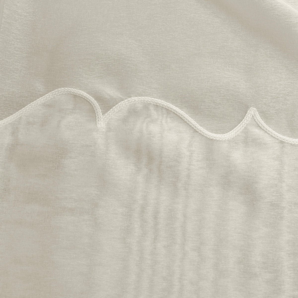 Voilage uni et sablé avec cornely - QABANE naturel, HOME MAISON