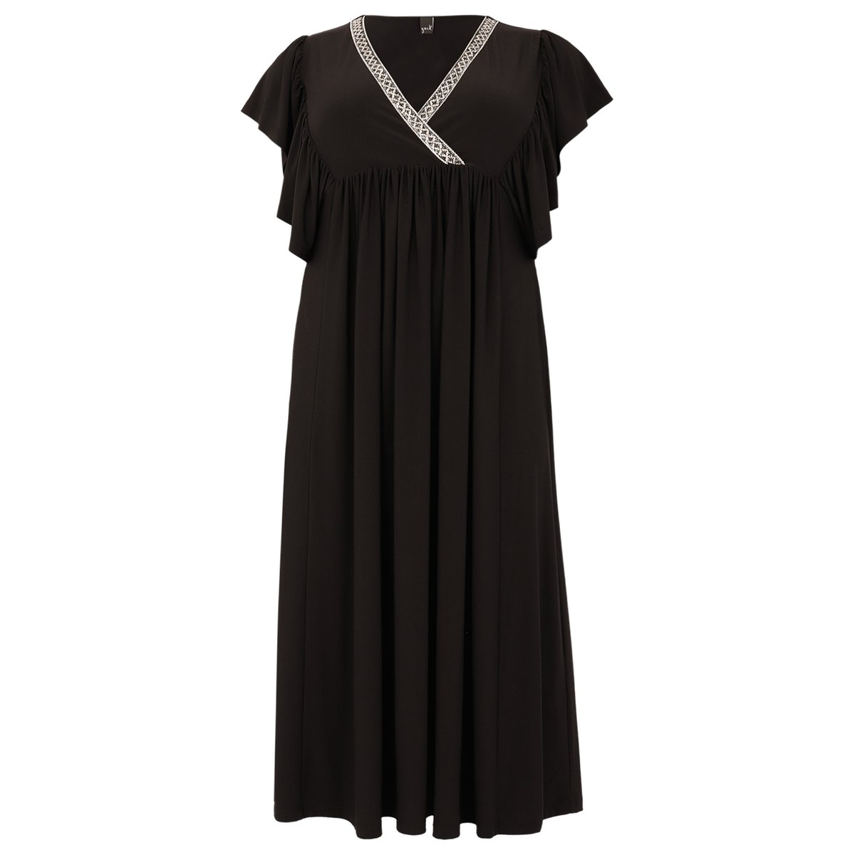 Robe volanté /à volants noir, YOEK