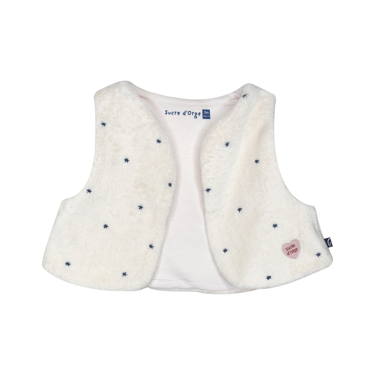 Ensemble robe manches longues et gilet sans manche pamela rose, SUCRE D'ORGE