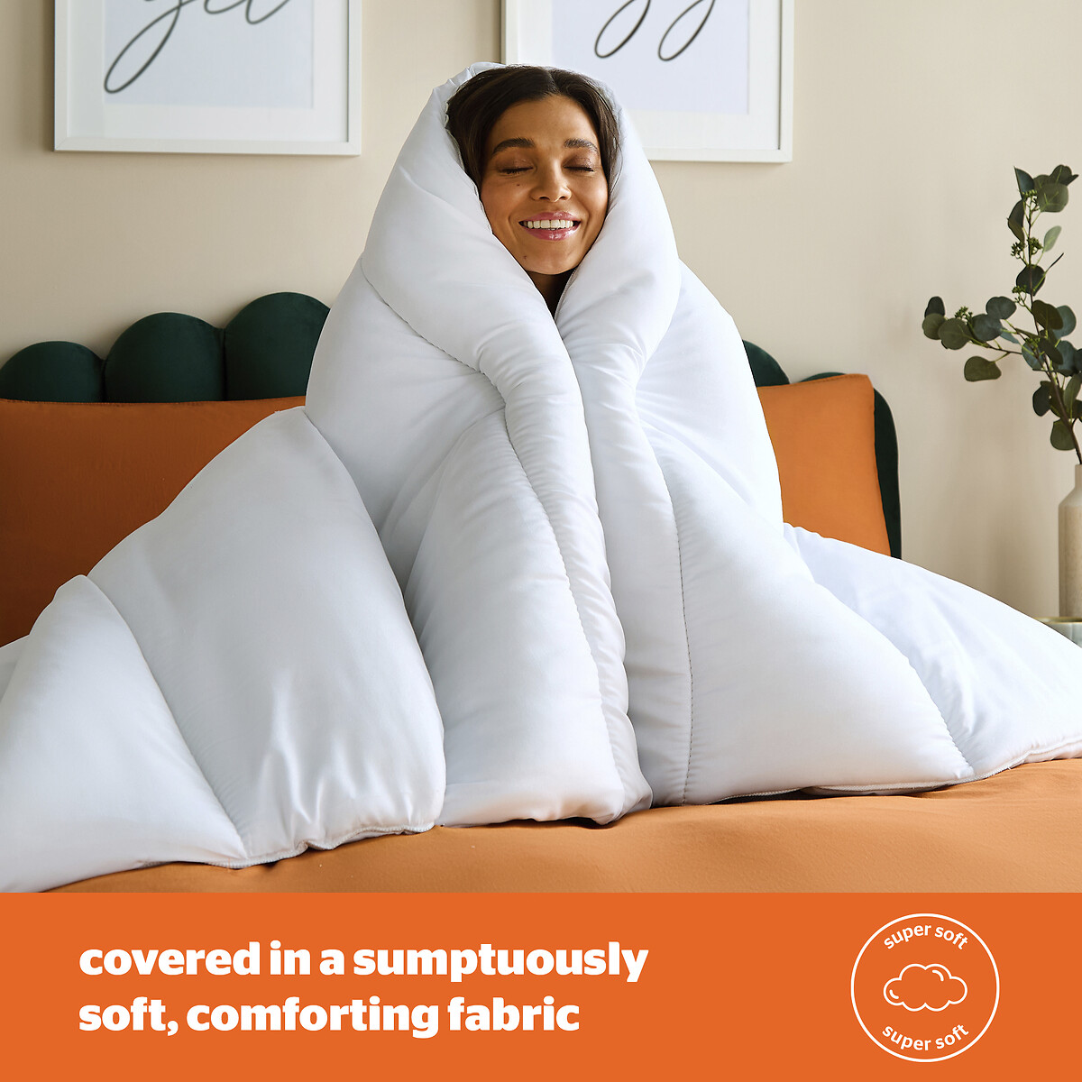 Warm and Cosy Duvet - 18 Tog white, SILENTNIGHT