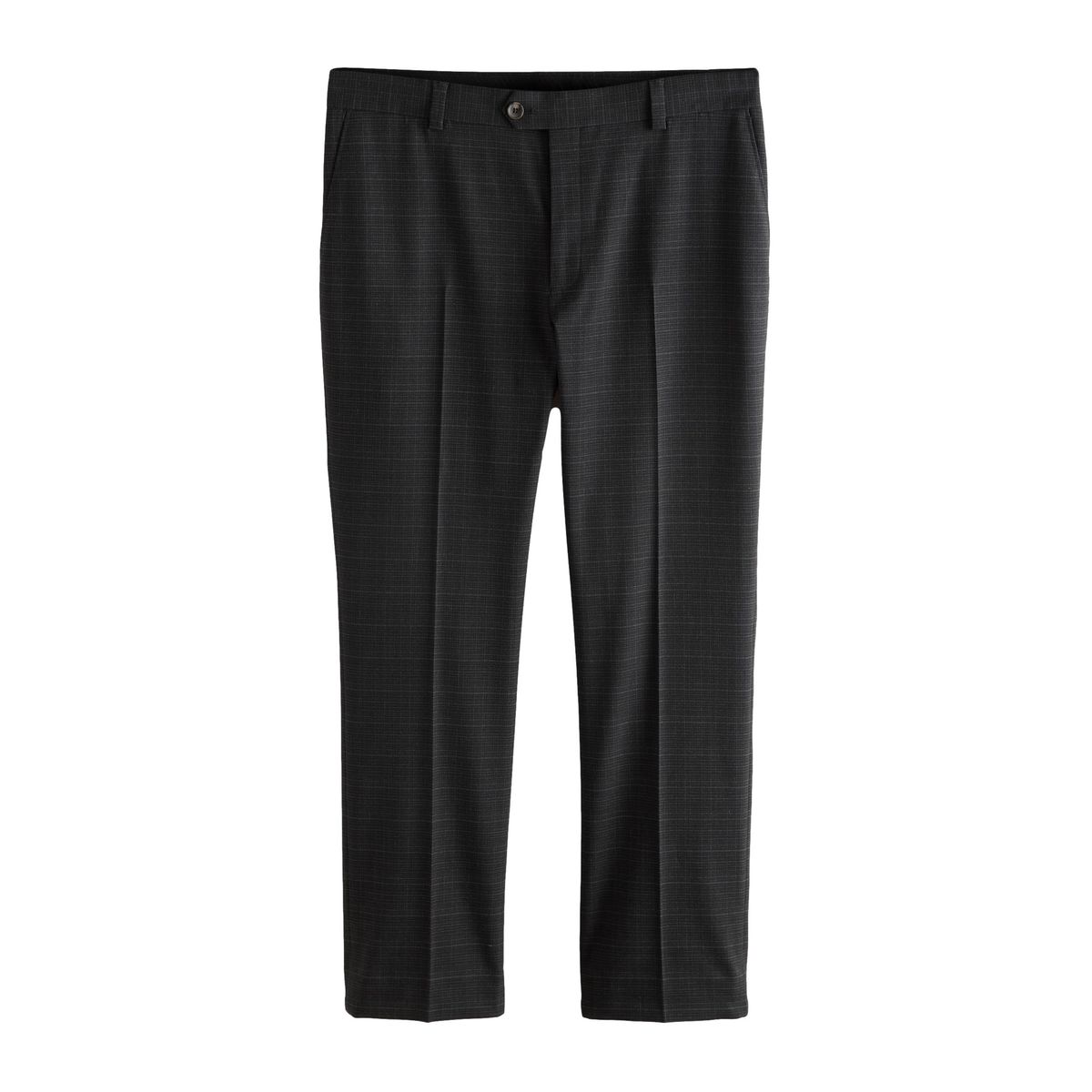 Pantalon habillé à carreaux texturé noir, NEXT