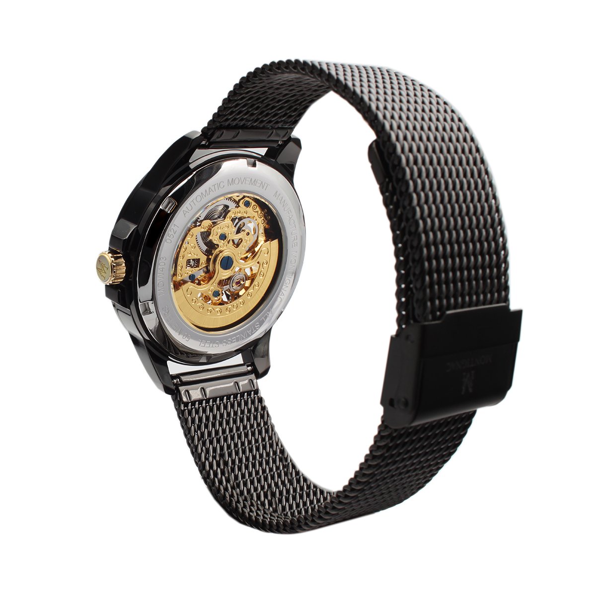 Montre Analogique  ROUND noir noir noir, MONTIGNAC