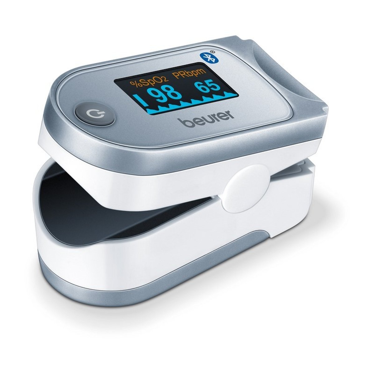 Oxymètre de pouls Bluetooth - Beurer - PO 60 connecté blanc, BEURER