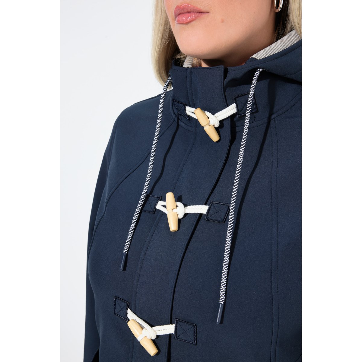 Veste Softshell HYPRAR à capuche marine, ULLA POPKEN