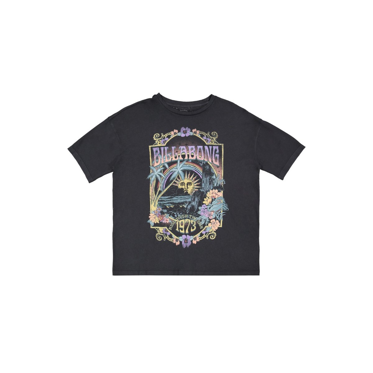 T-shirt oversize COUNTING STARS noir off black, BILLABONG