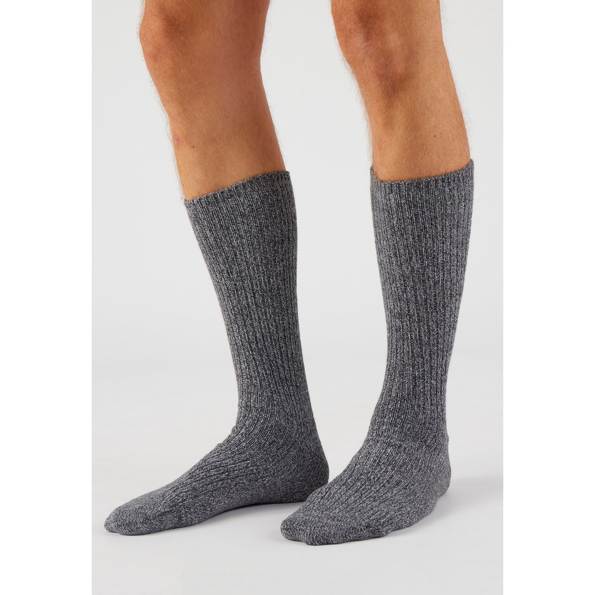 Lot de 2 chaussettes maille Thermolactyl lot gris chiné, DAMART