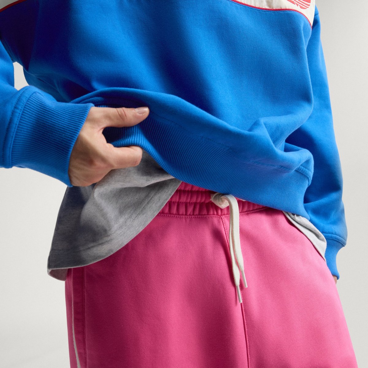 Sweat-Shirt Col Ras-Du-Cou Adisignature Ny blue, adidas Originals