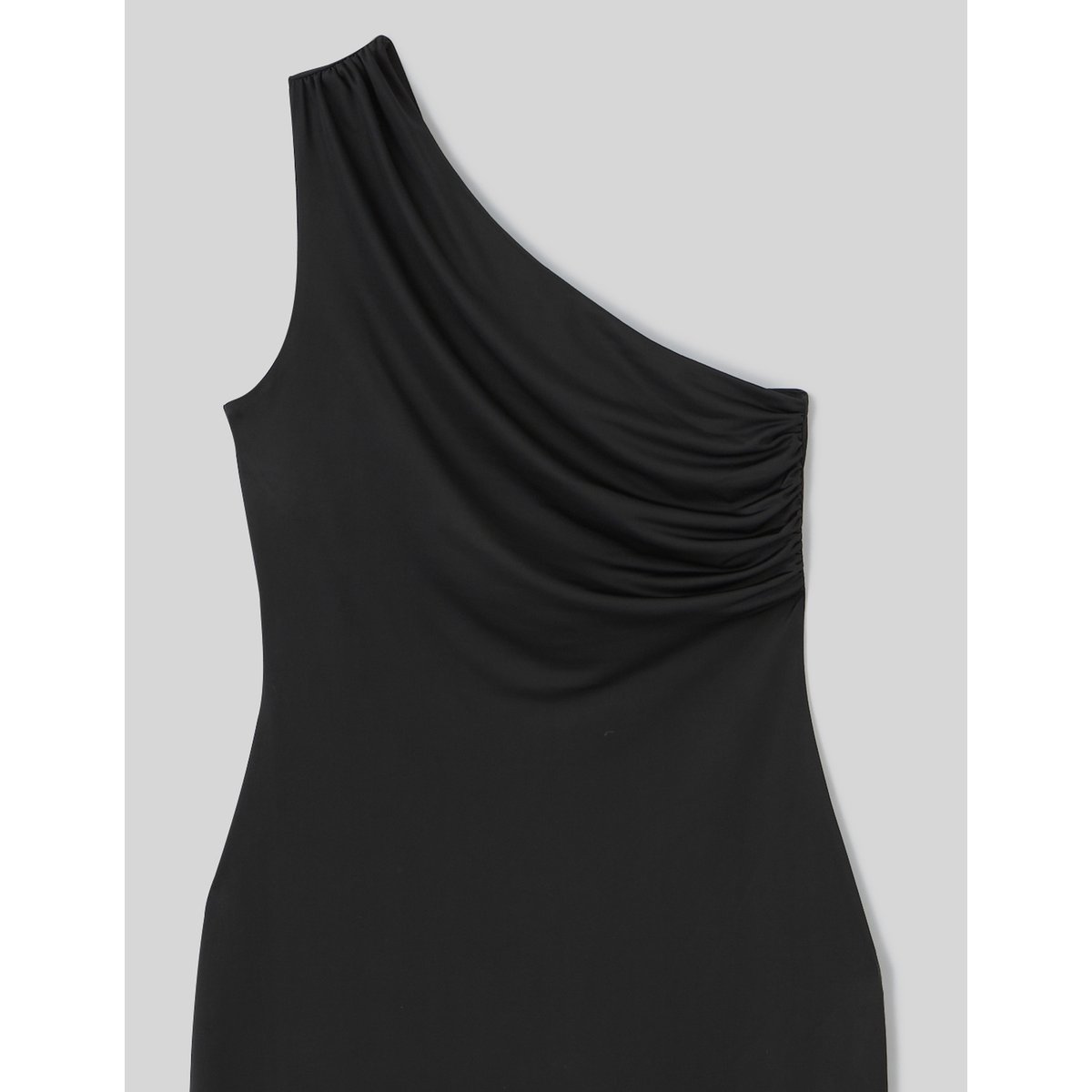 Robe longue épaule dénudée noir, BZB