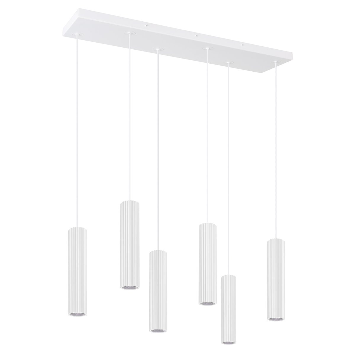 Suspension Aluminium Blanc LED 6 Ivar blanc, EDEN