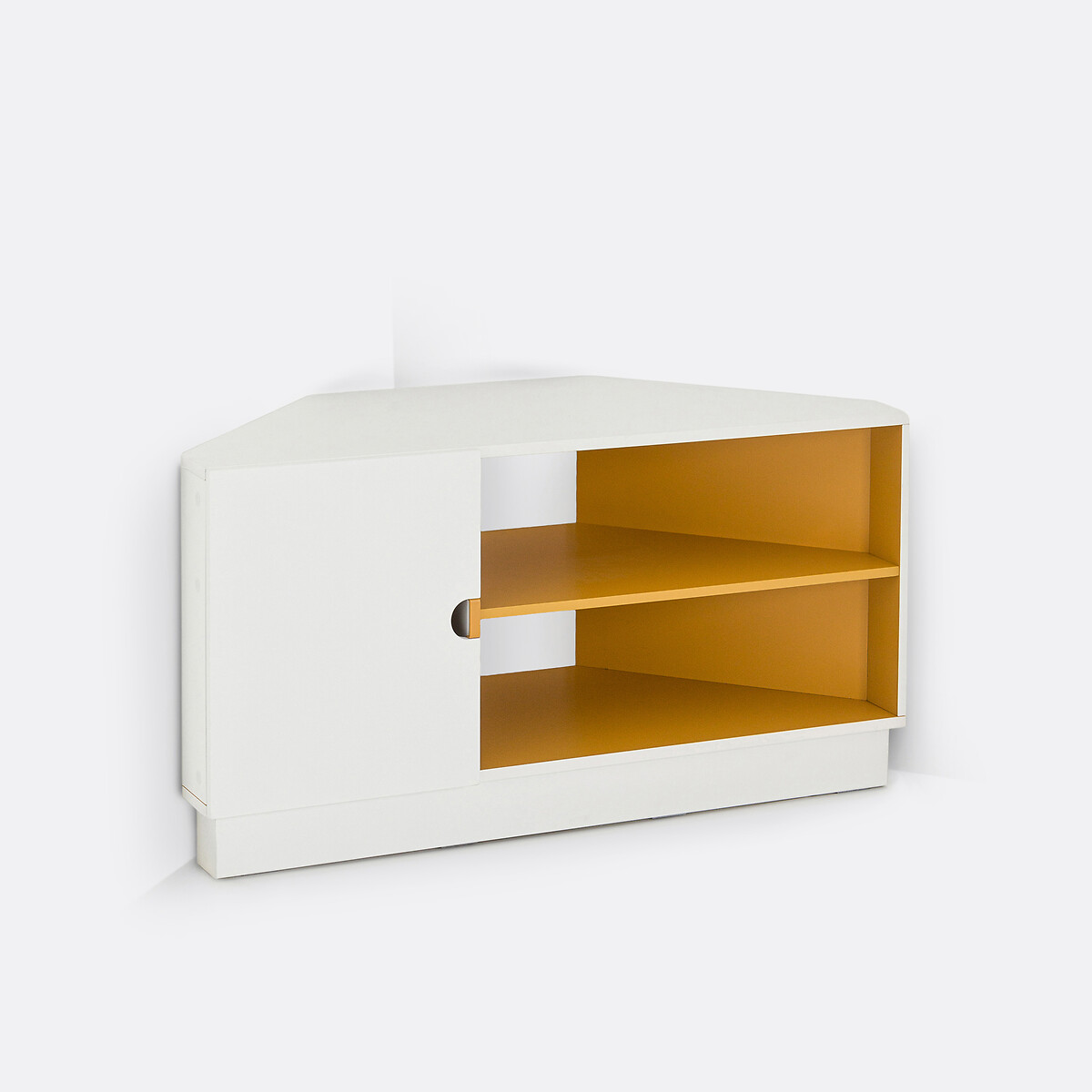 Frio Corner TV Unit white/yellow, LA REDOUTE INTERIEURS