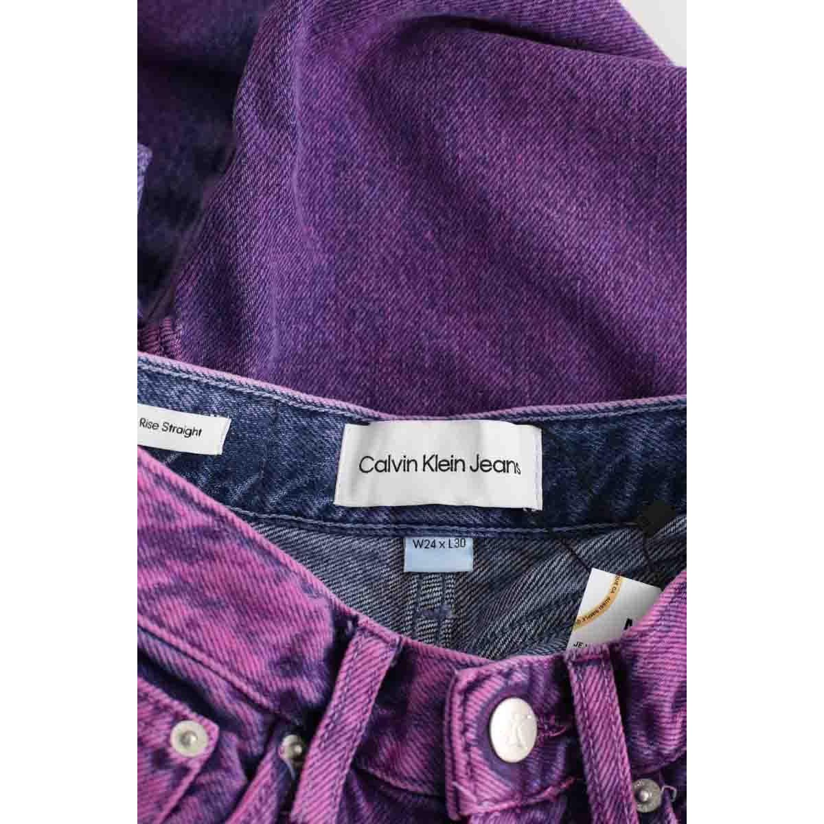 Jean droit - Très Bon État violet, CALVIN KLEIN