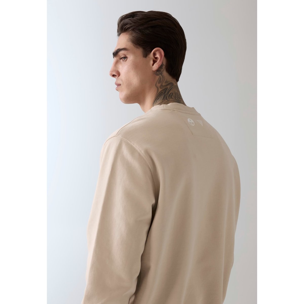 Sweatshirt Regular Fit crème, GUESS