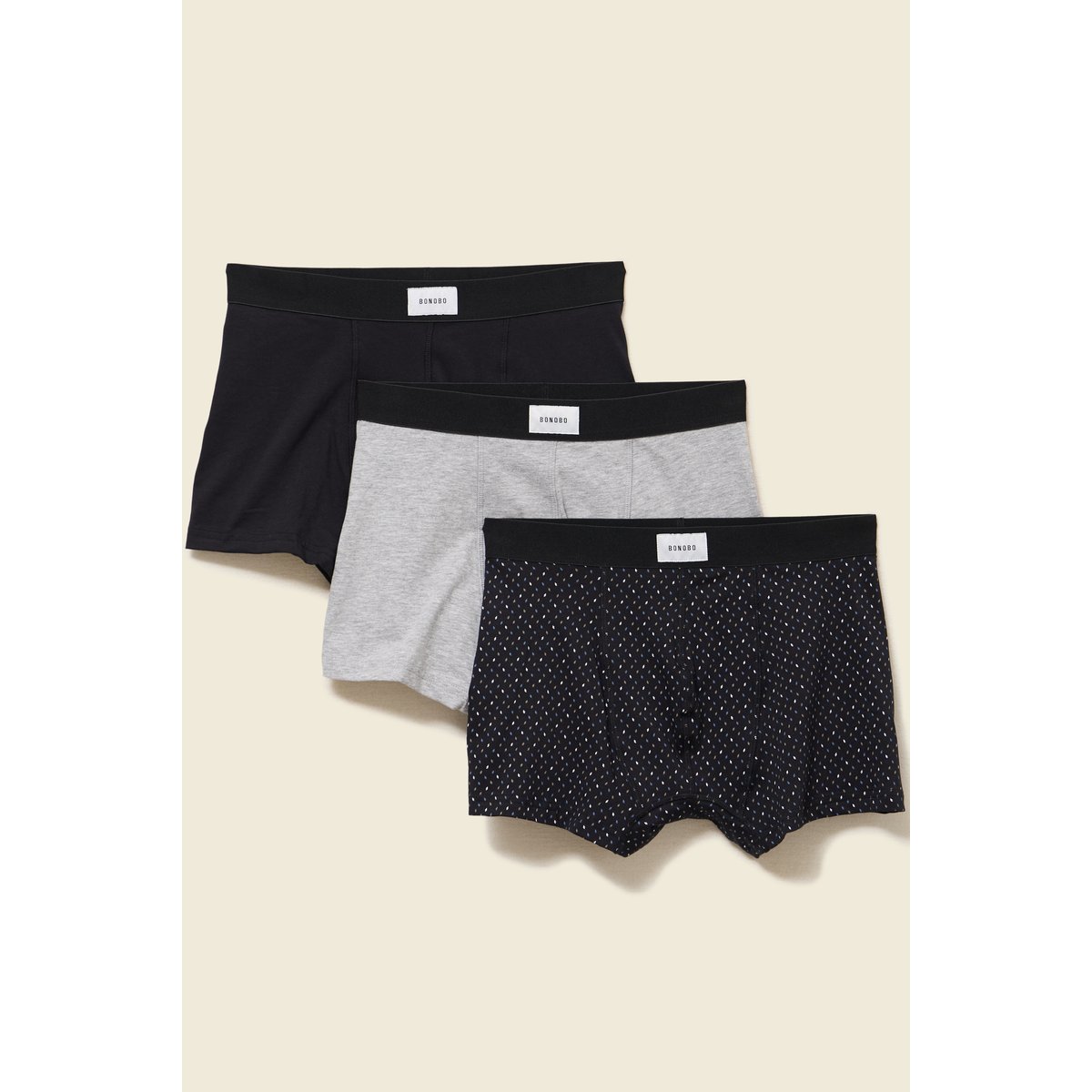 Lot de 3 boxers bleu nuit, BONOBO