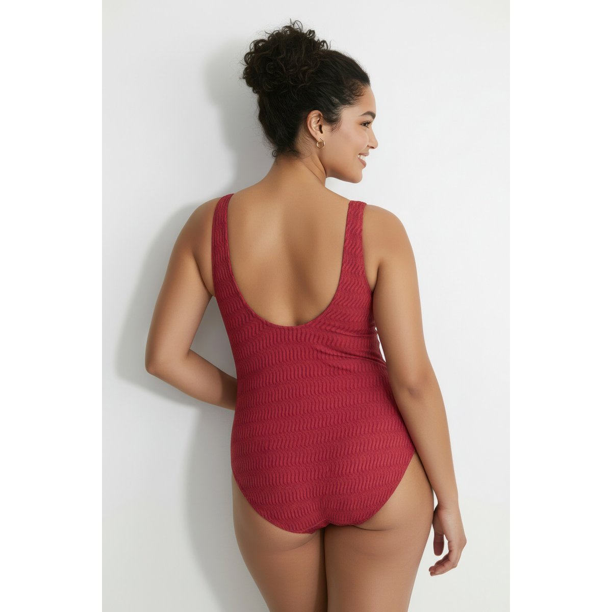 Maillot de bain sans bonnets souples framboise foncé, ULLA POPKEN