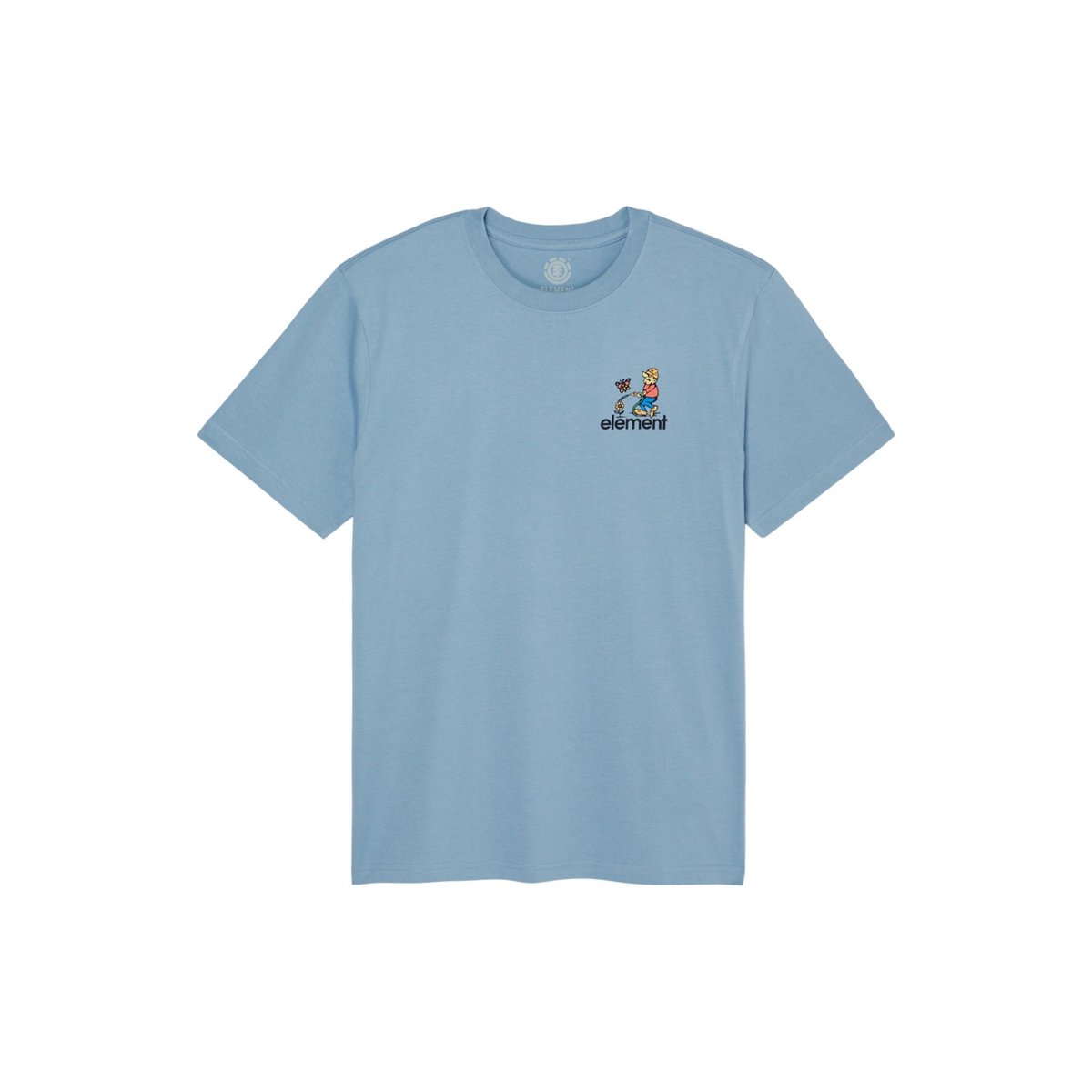 T-Shirt manches courtes GARDENING bleu faded denim, ELEMENT
