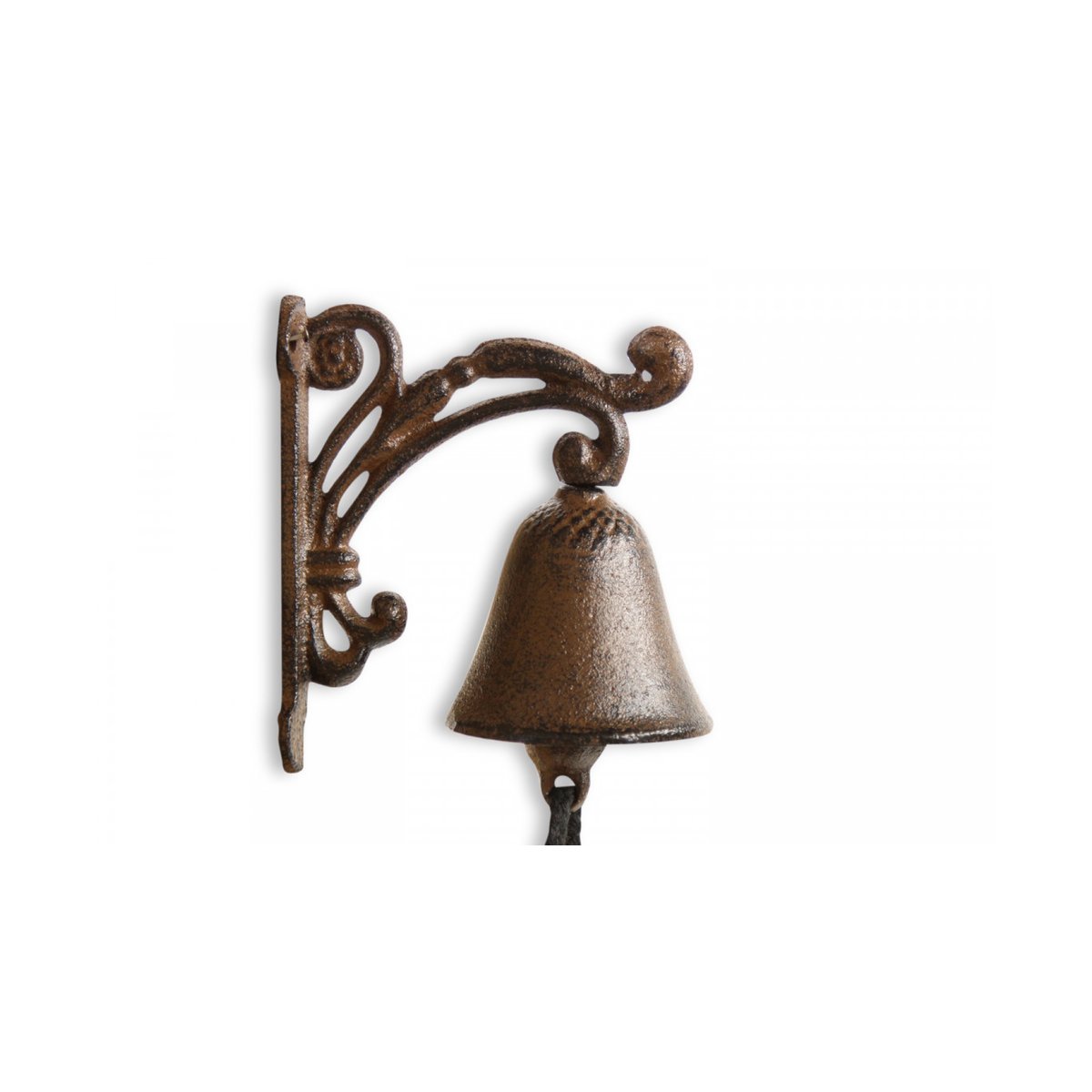 Cloche Fonte Marron 11x7x13cm marron, DECORATION D’AUTREFOIS