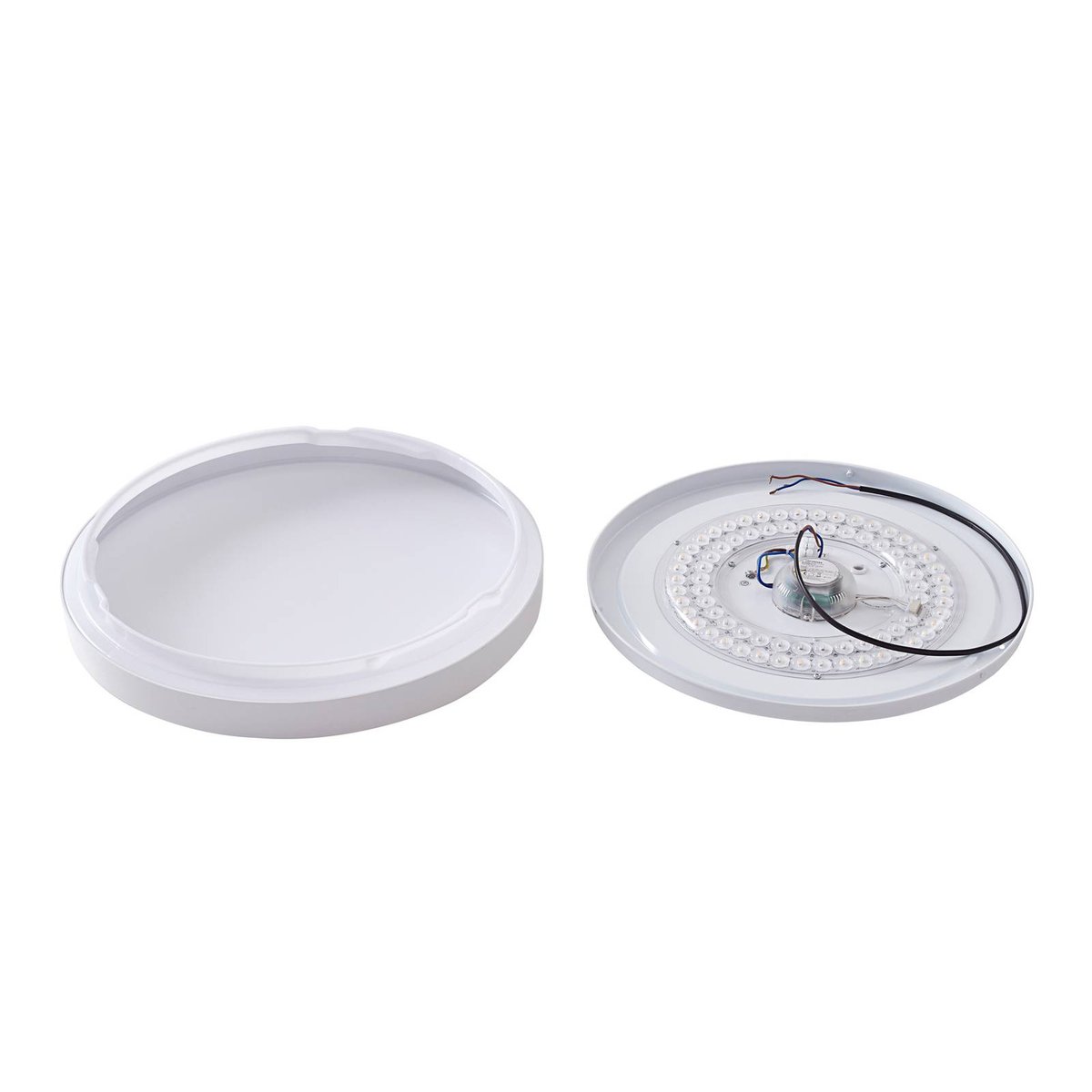 Plafonnier connecté  moderneLED, Mirren blanc, LINDBY