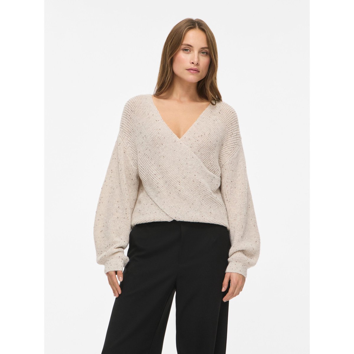 Pull En Maille gris - super light grey melange1, VILA
