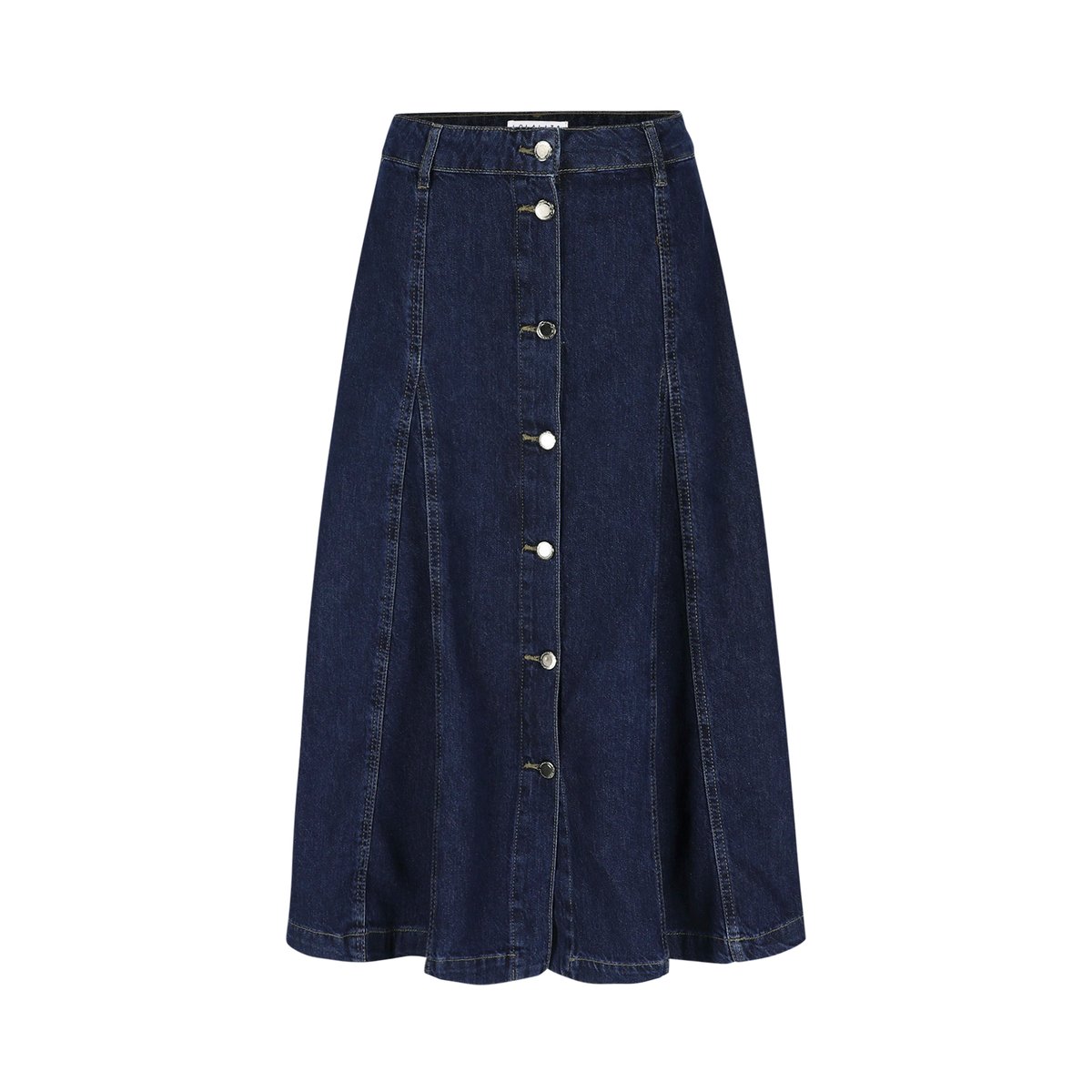 Jupe midi en jean dark blue, LOLALIZA