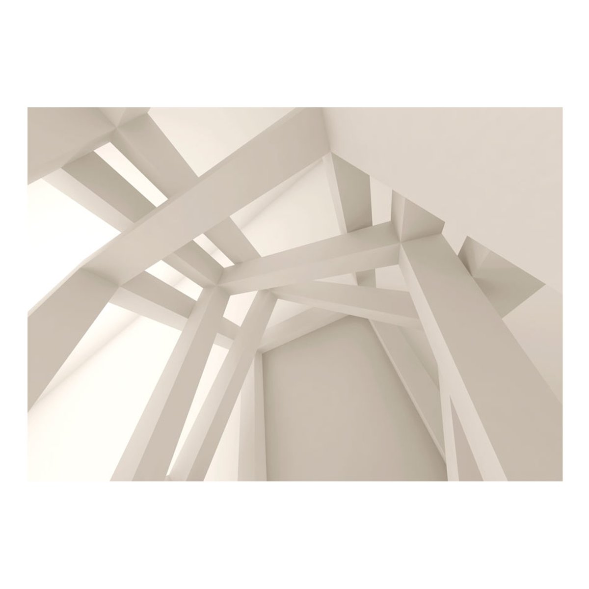 Papier peint intissé panoramique Ville et Architecture Creamy Creation multicouleur, EDEN