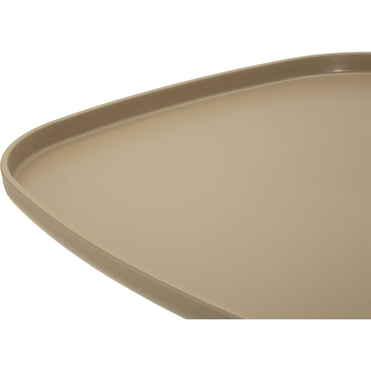 Table basse plateau carré base sculpturale MODERN gris, RECOLLECTION