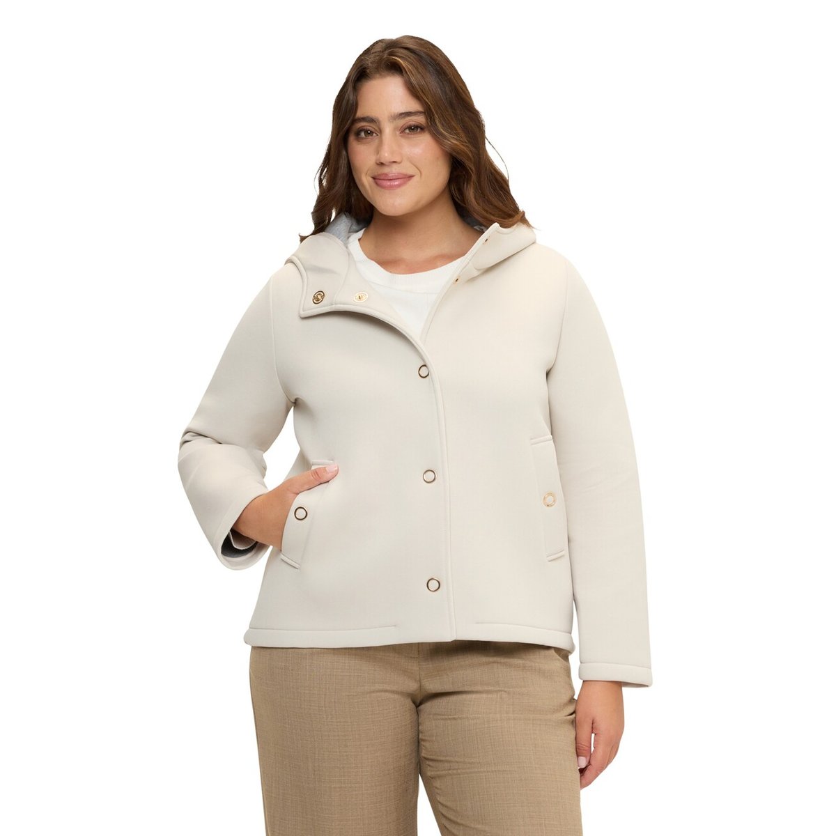 Veste à capuche bleu, FIORELLA RUBINO