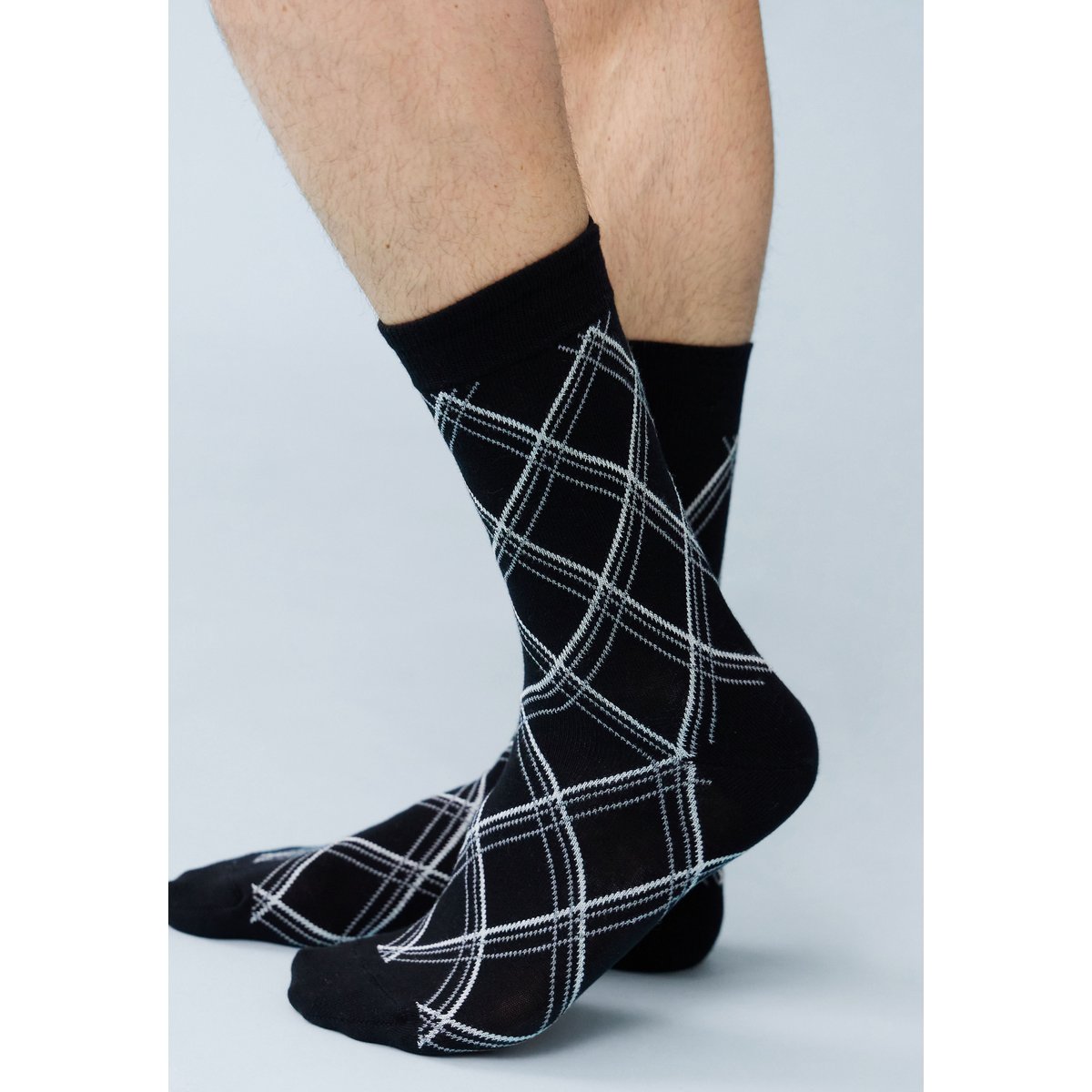 Lot de 3 chaussettes mi-hautes Lucas bleu anthracite noir, LE SLIP FRANCAIS