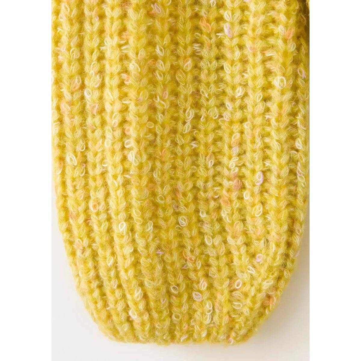 Pull côtelé jaspé citron vert, MANGO KIDS