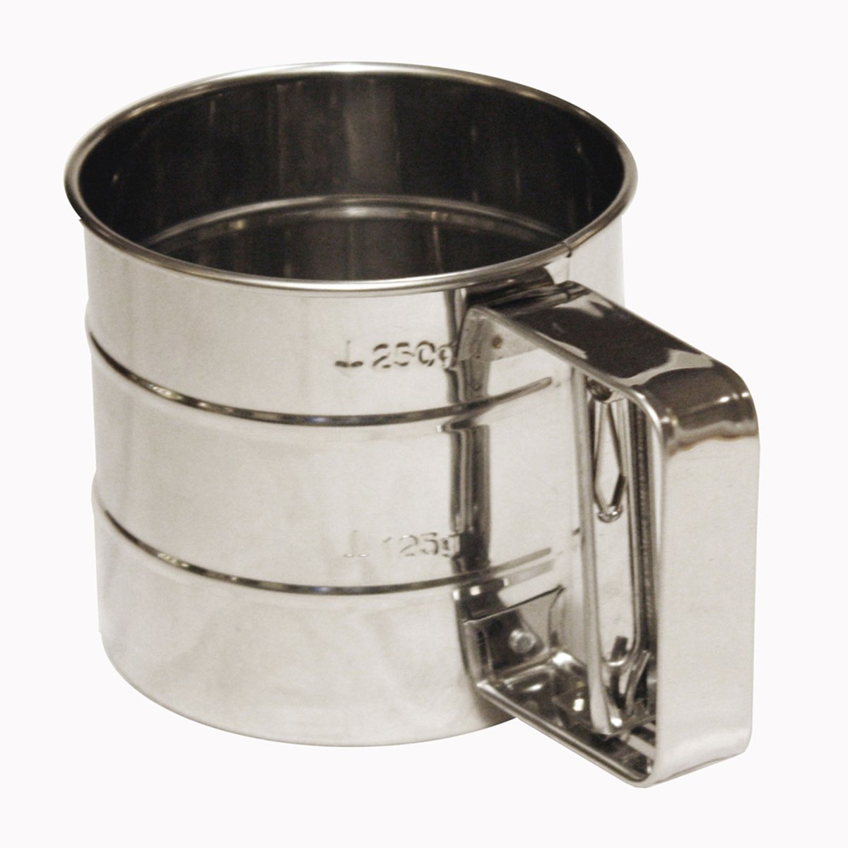 Tamis à farine 10,5 x 9,5 cm acier inoxydable argent / métallique, BAUMALU