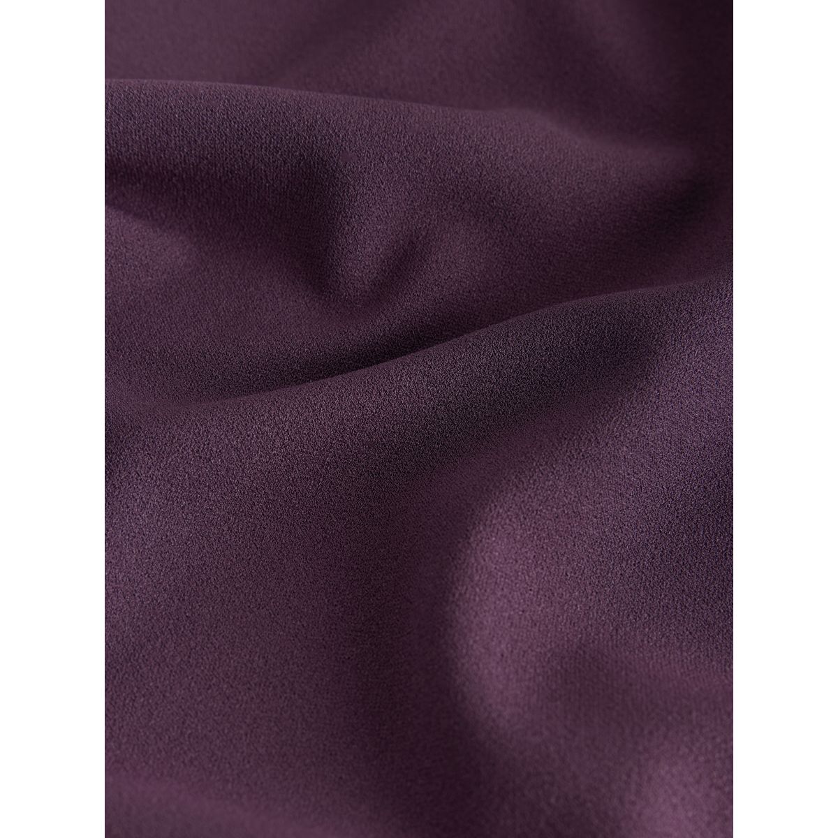 Haut col v à manches courtes et taille nouée violet prune, NEXT
