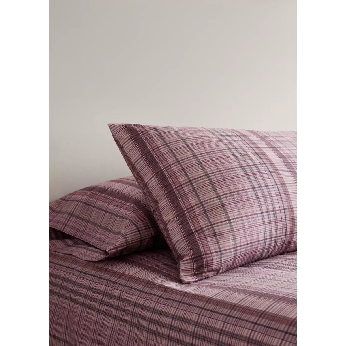 Taie d’oreiller percale de coton 45x110 cm violet clair/pastel, MANGO HOME