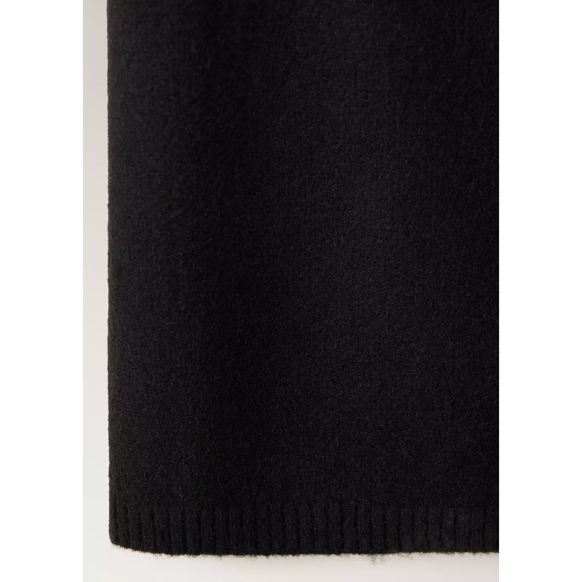 Pantalon de pyjama en maille à jambes larges noir, MANGO