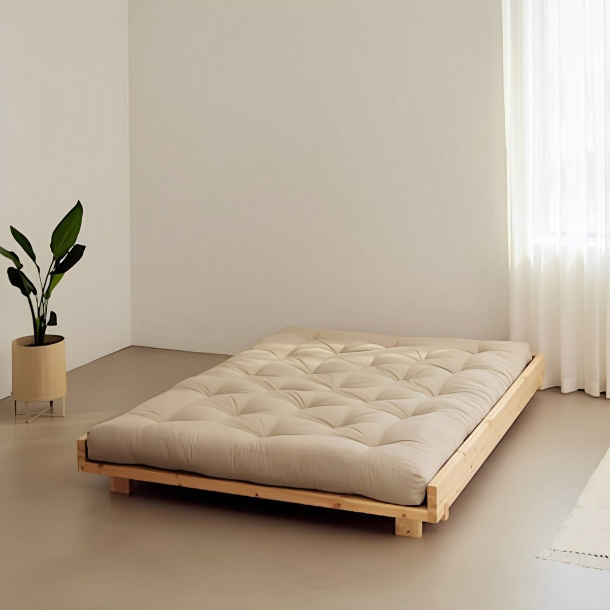 Lit en pin massif SOCIAL - SOCIAL bois clair, KARUP DESIGN