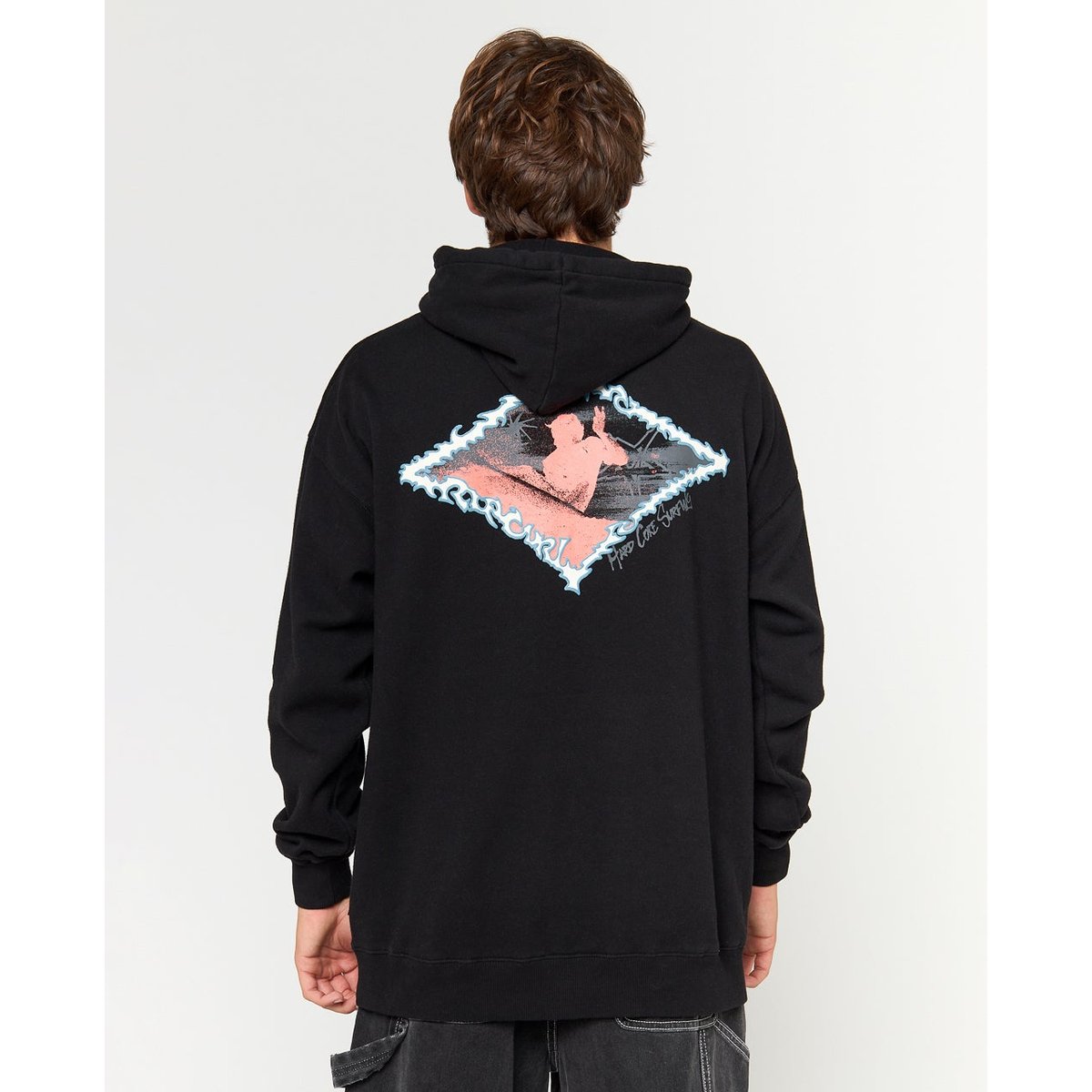 Sweat à capuche RAW ENERGY black, RIP CURL