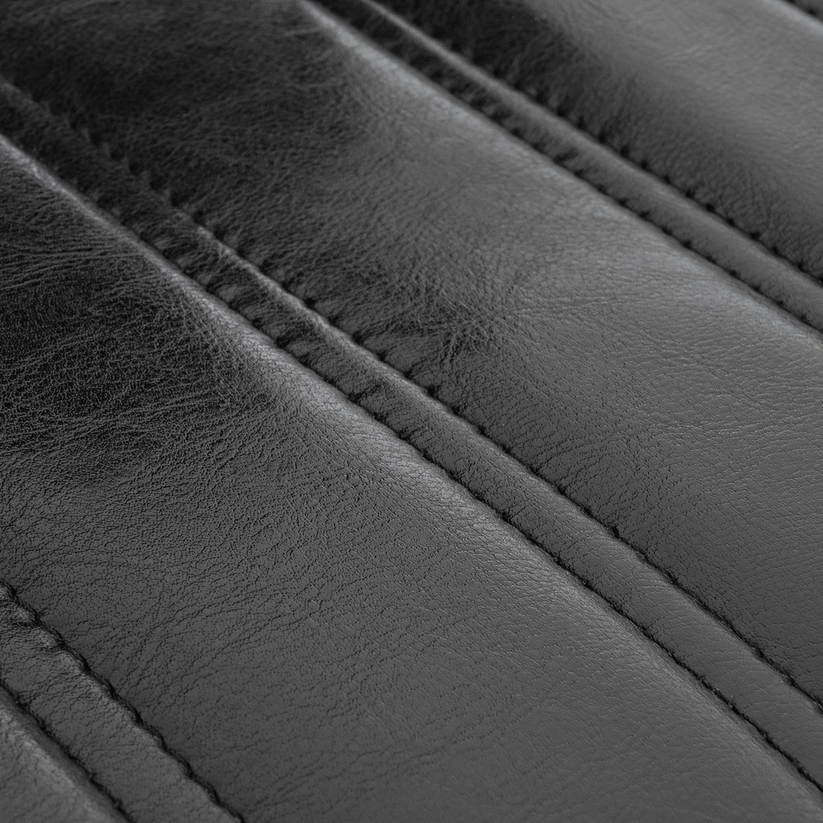 Tabourets de bar réglables chromés et simili noir (lot de 2) - EDDIE noir, HELLIN, DEPUIS 1862
