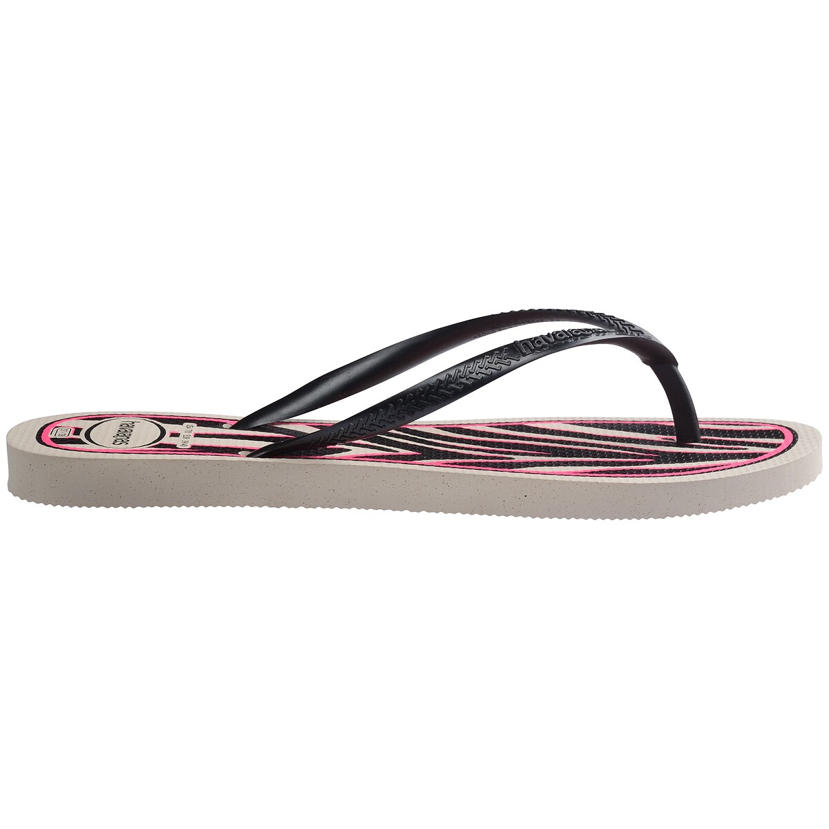 Teenslippers HAV SLIM ANIMALS wit/roze/zwart, HAVAIANAS