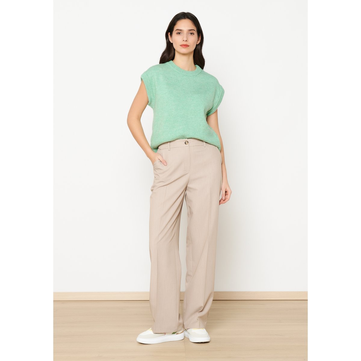 Pantalon de tailleur beige sand, LOLALIZA