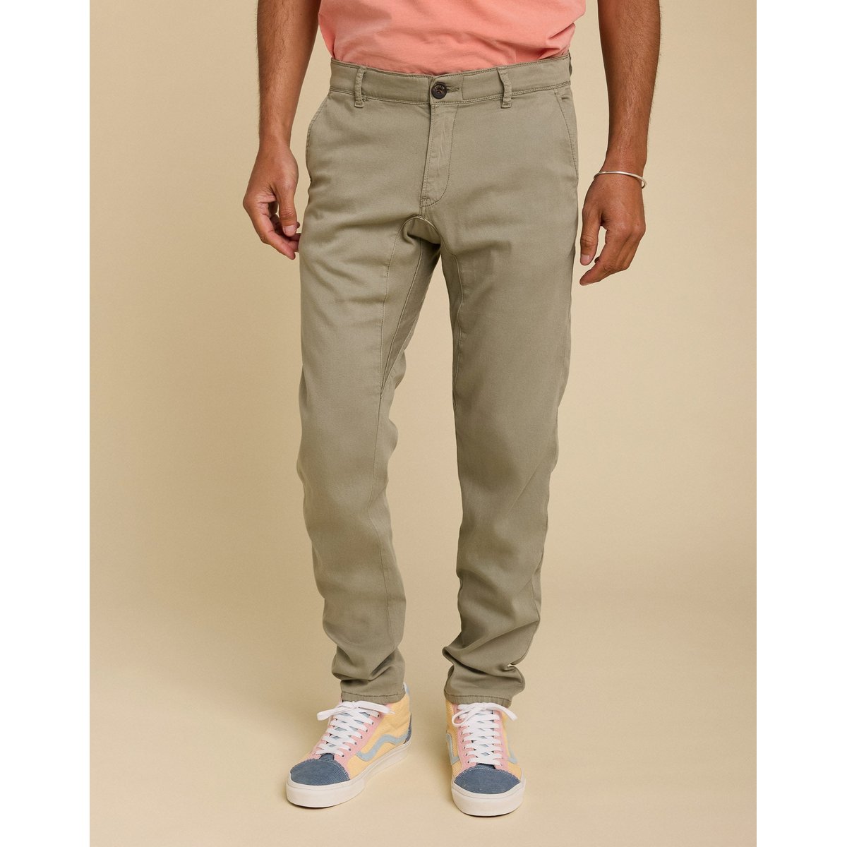 PANTALON CHINO CALY vert, PULLIN