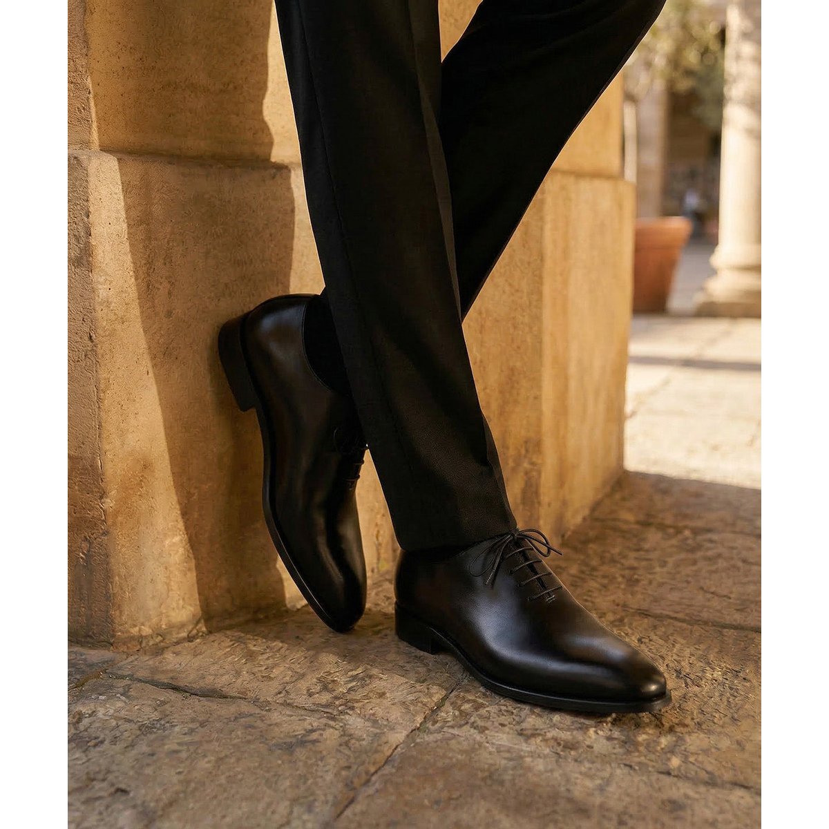 Richelieu cuir BROADWAY noir, FINSBURY