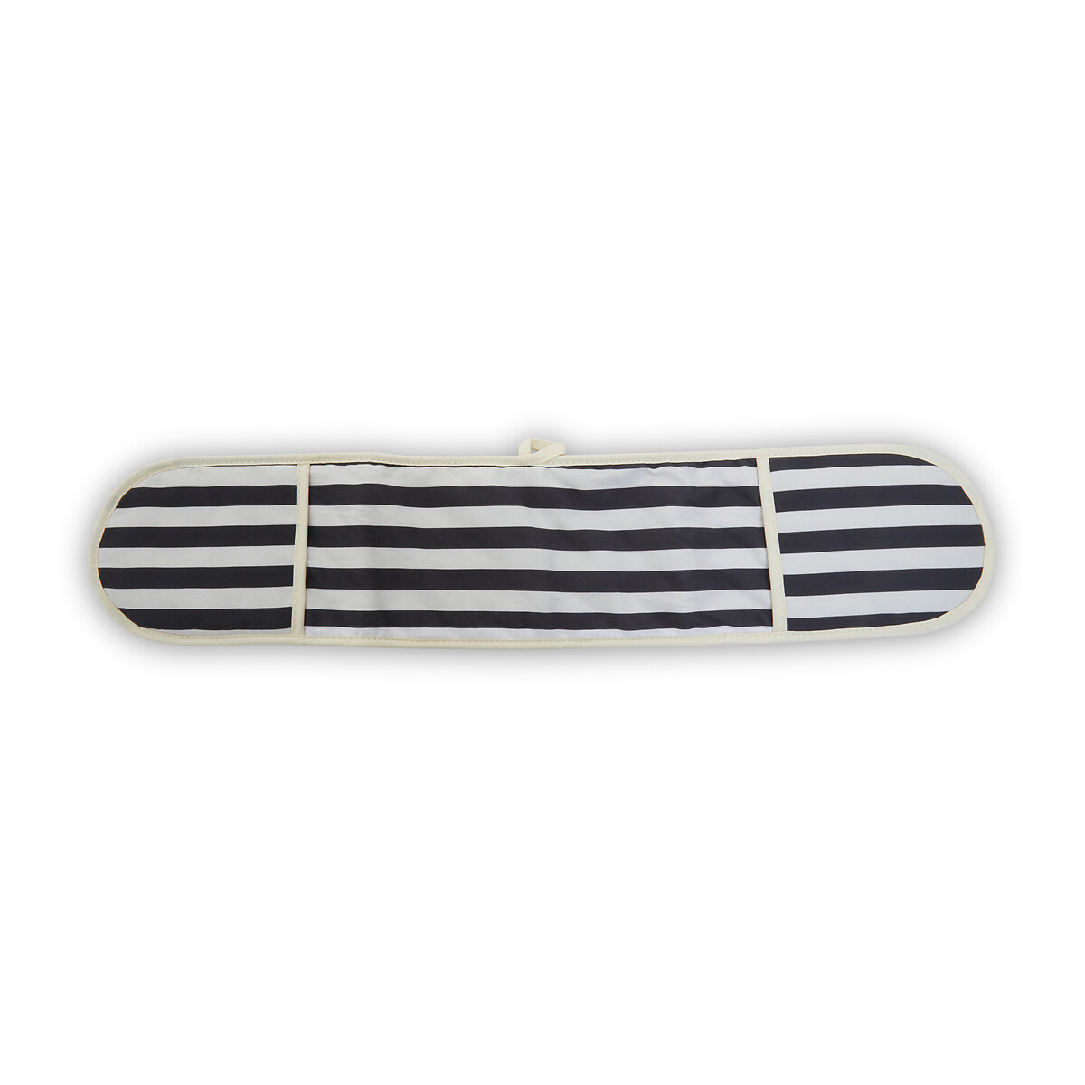Cotton Double Oven Glove in Stripe black, SO'HOME